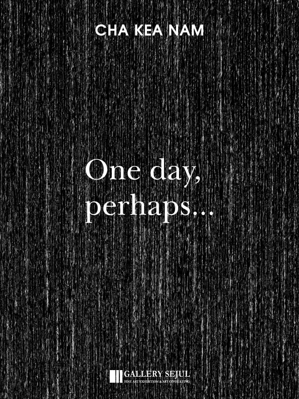 차계남 개인전 《One Day, Perhaps…》 대표 이미지