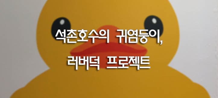 석촌호수의 귀염둥이, 러버덕 프로젝트