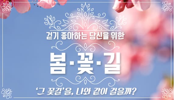 걷기 좋아하는 당신을 위한 봄,꽃,길