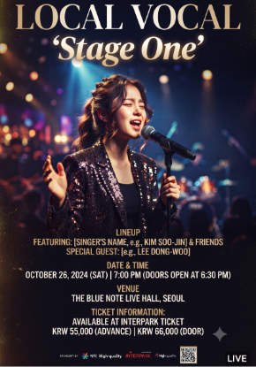 Local Vocal 'Stage one&rsquo; 포스터